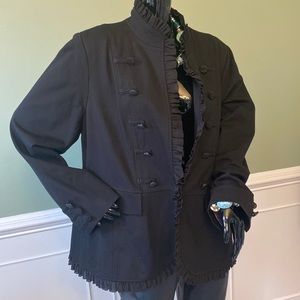 Black Frill Jacket by Chico